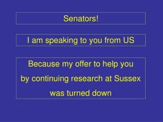 Senators!