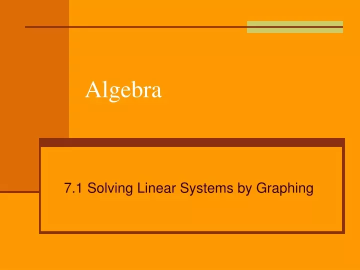 algebra