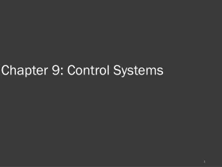 Chapter 9: Control Systems