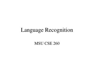Language Recognition
