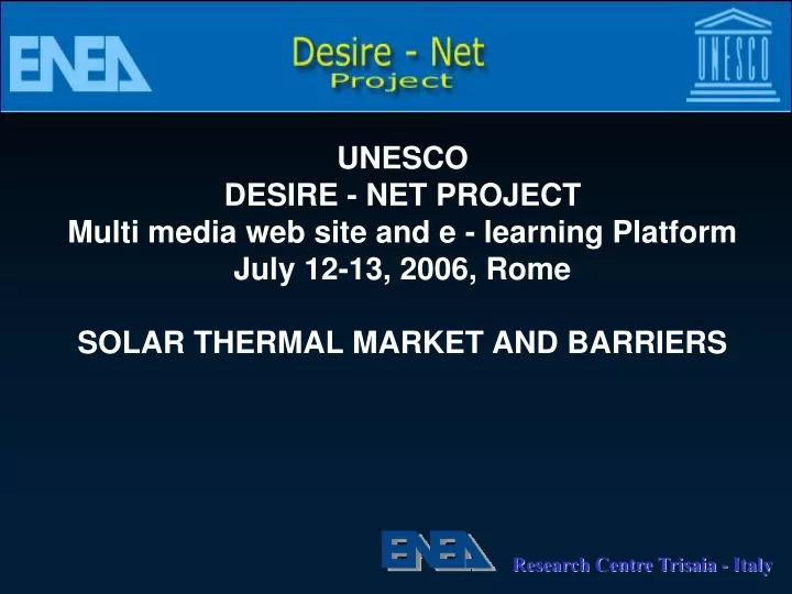 unesco desire net project multi media web site
