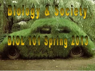 Biology &amp; Society
