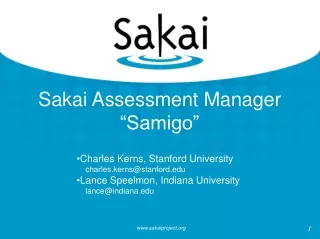 Sakai Assessment Manager “Samigo”