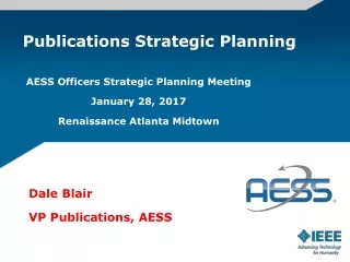 Publications Strategic Planning