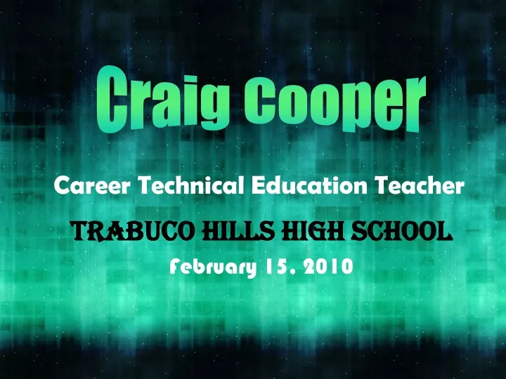 career technical education teacher