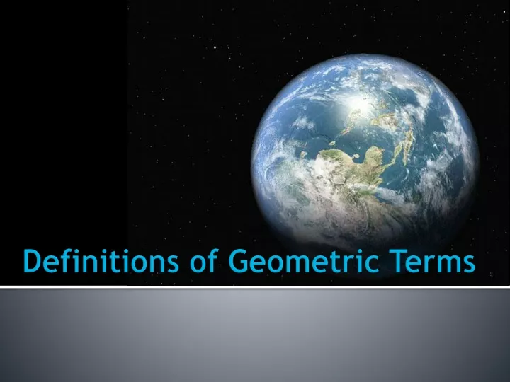 definitions of geometric terms