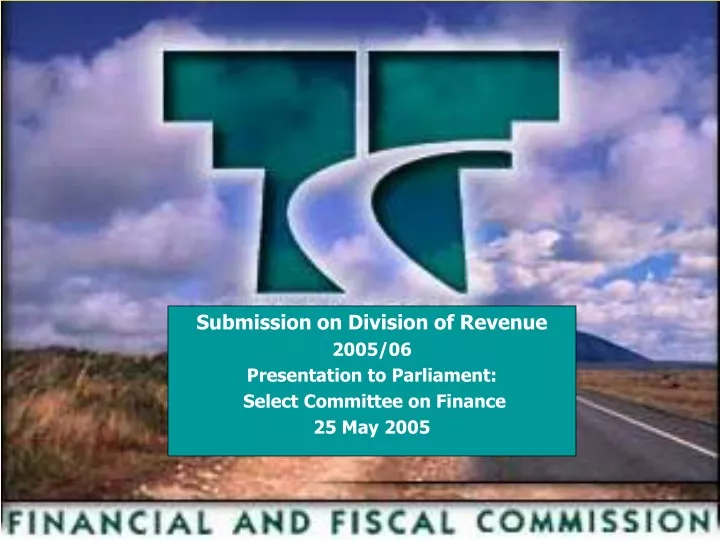 submission on division of revenue 2005