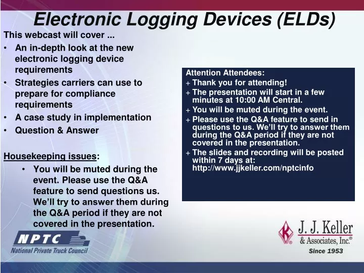 electronic logging devices elds