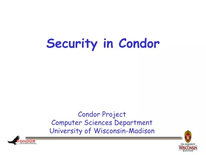security in condor