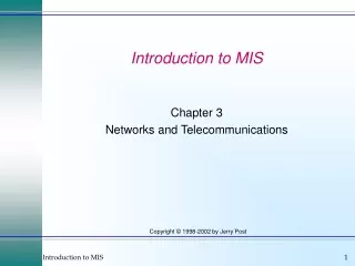 Introduction to MIS