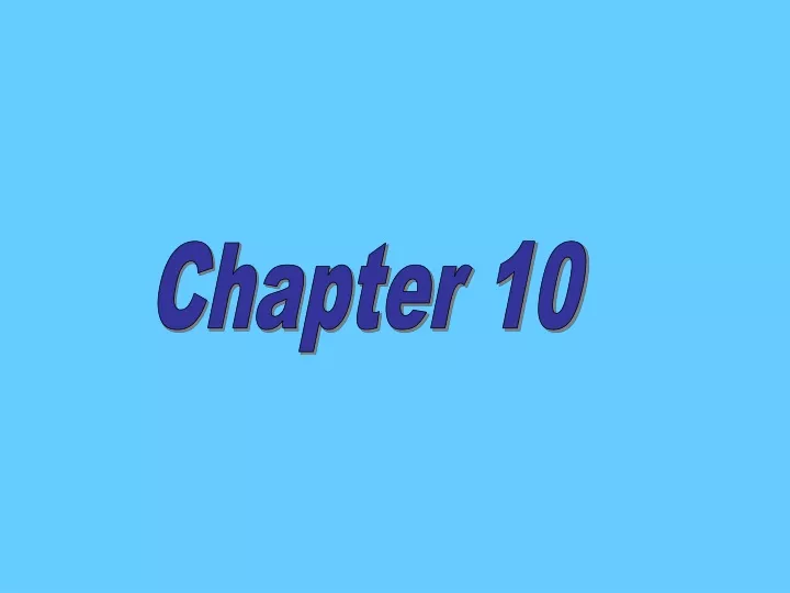 chapter ten