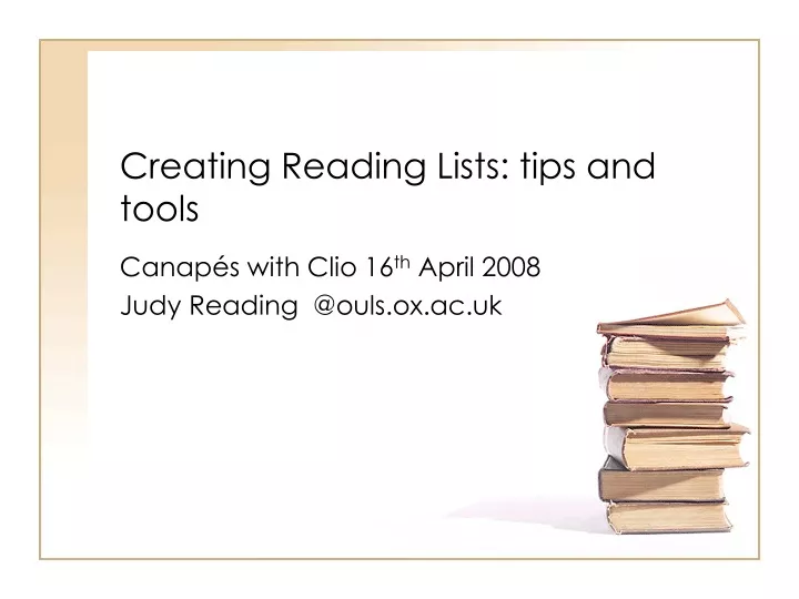creating reading lists tips and tools