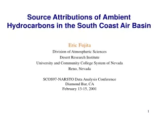 Source Attributions of Ambient Hydrocarbons in the South Coast Air Basin