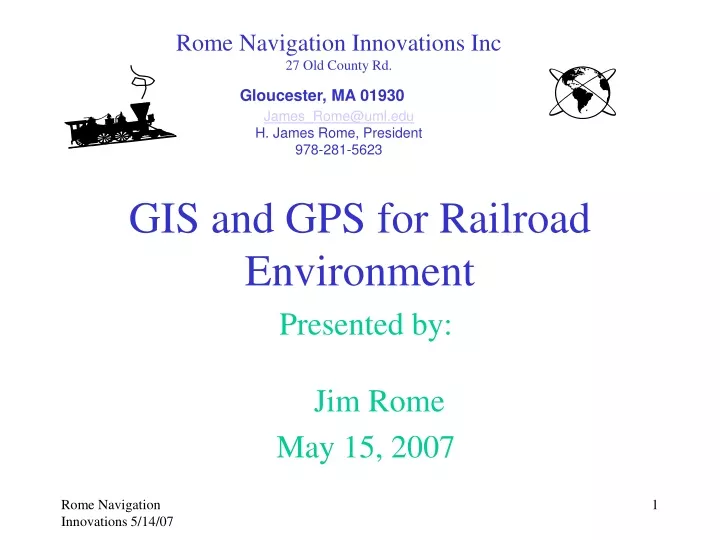 gis and gps for railroad environment