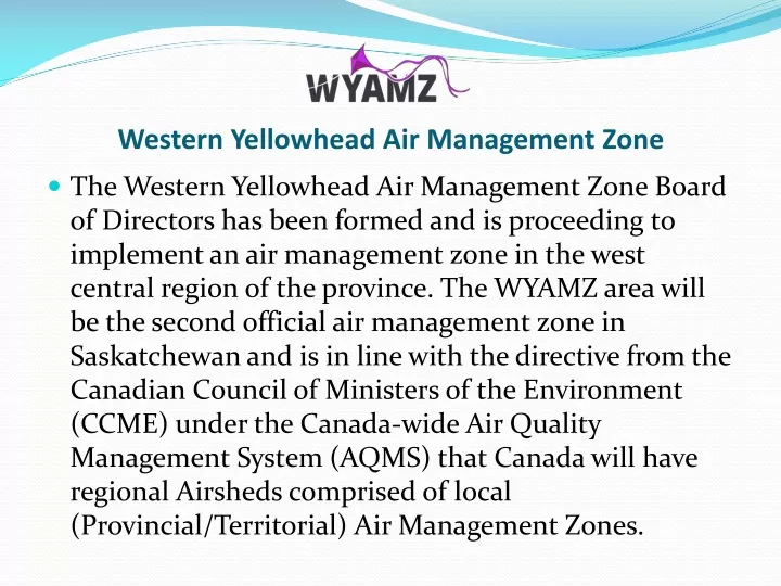 western yellowhead air management zone