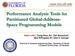 Performance Analysis Tools for Partitioned Global-Address-Space Programming Models