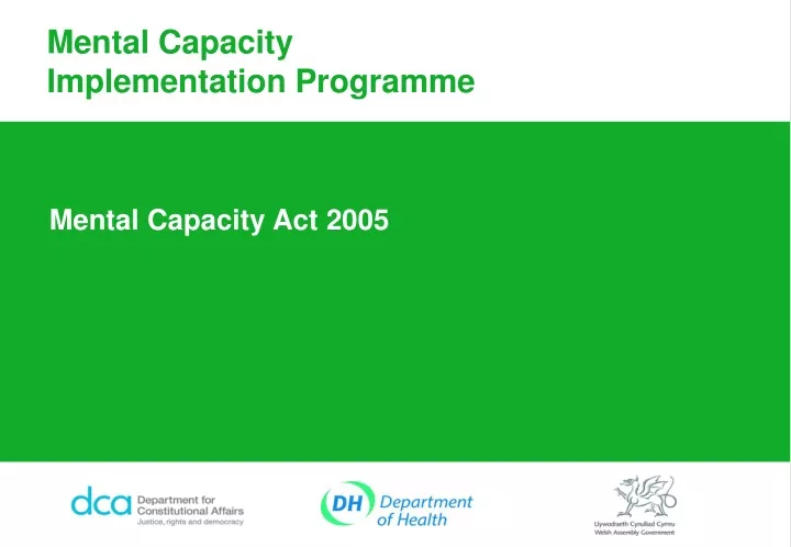 mental capacity act 2005
