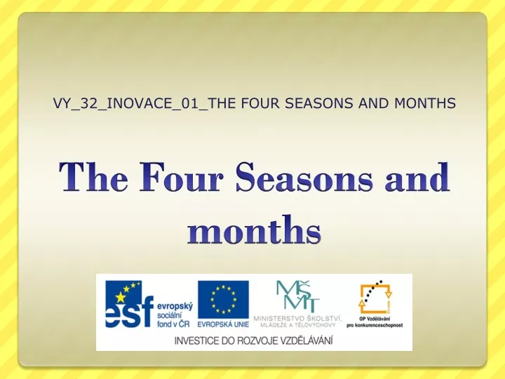 vy 32 inovace 01 the four seasons and months