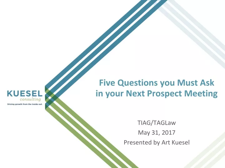 five questions you must ask in your next prospect meeting