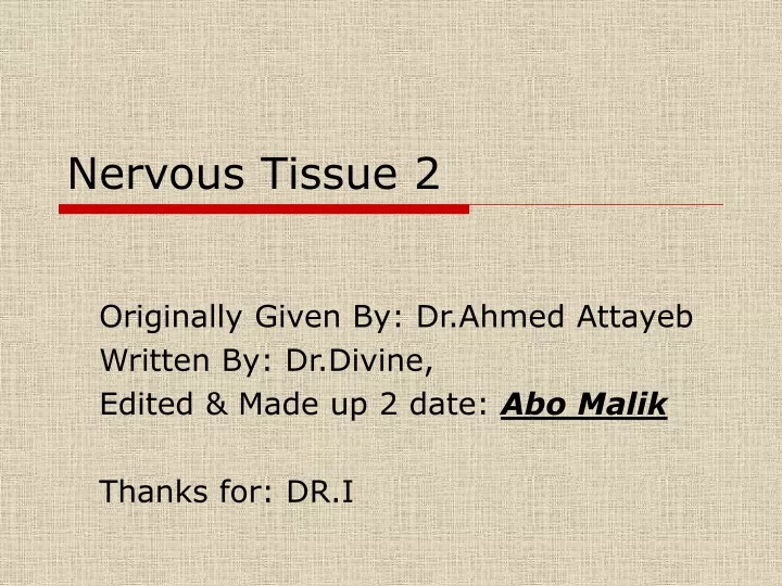 nervous tissue 2