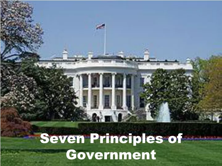 seven principles of government