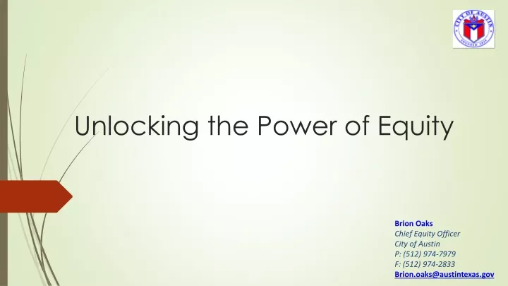 unlocking the power of equity