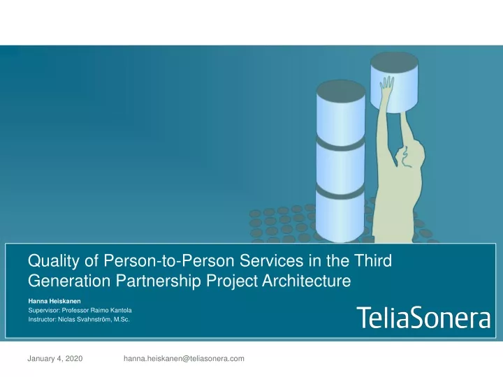 quality of person to person services in the third generation partnership project architecture