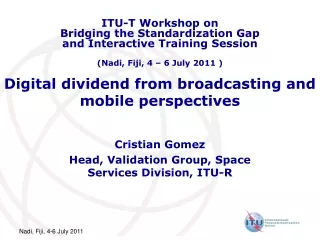 Digital dividend from broadcasting and mobile perspectives