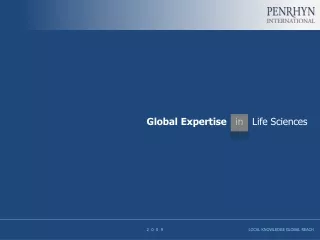 Global  Expertise in Life Sciences