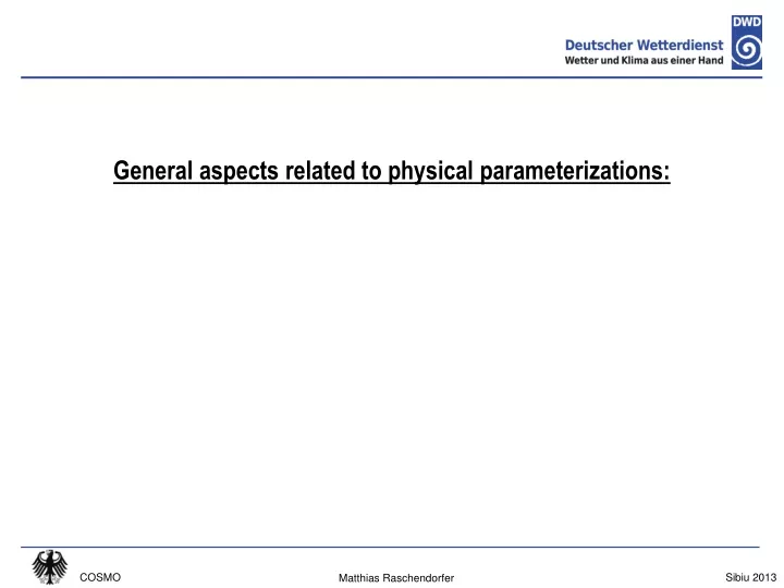 general aspects related to physical