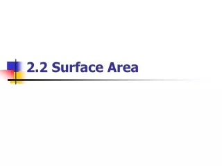 2.2 Surface Area