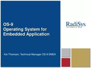 OS-9 Operating System for Embedded Application
