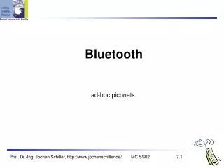 Bluetooth ad-hoc piconets