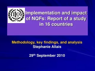 Implementation and impact of NQFs: Report of a study  in 16 countries