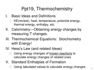Ppt19, Thermochemistry
