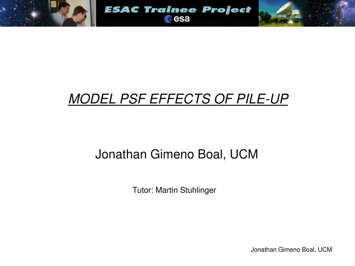 model psf effects of pile up