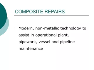 COMPOSITE REPAIRS