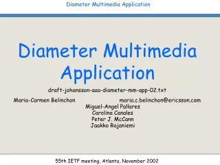 Diameter Multimedia Application