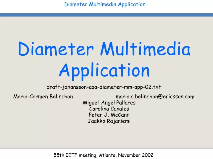diameter multimedia application