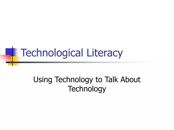 technological literacy