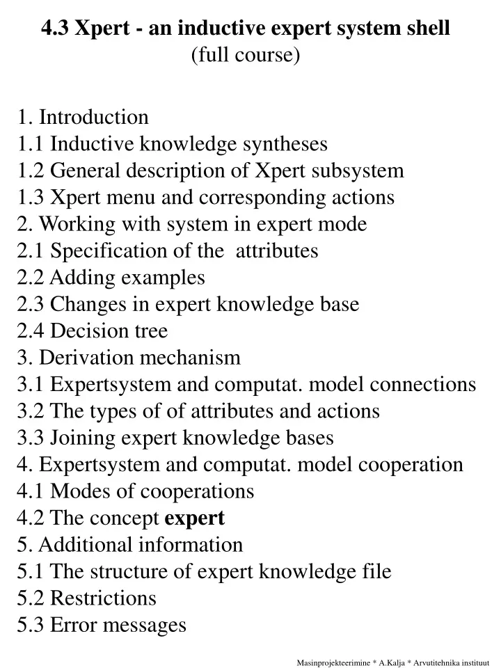 4 3 xpert an inductive expert system shell full