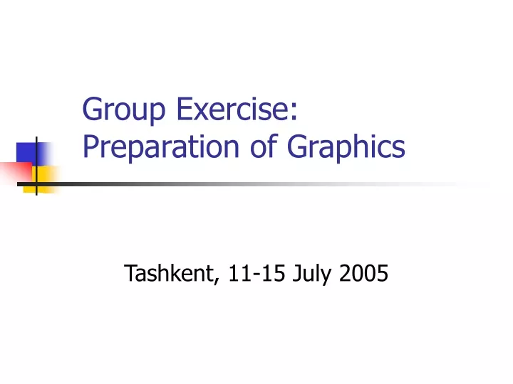group exercise preparation of graphics