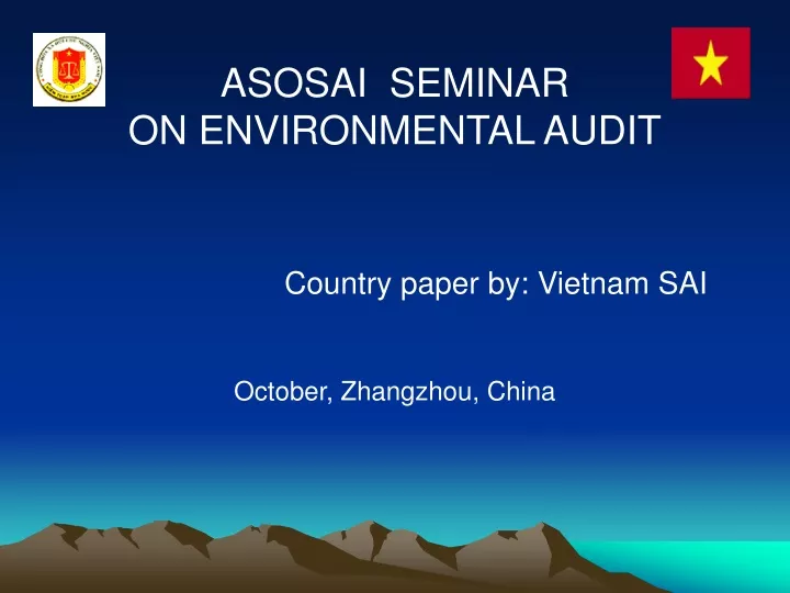 asosai seminar on environmental audit country