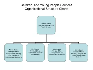 Children  and Young People Services   Organisational Structure Charts