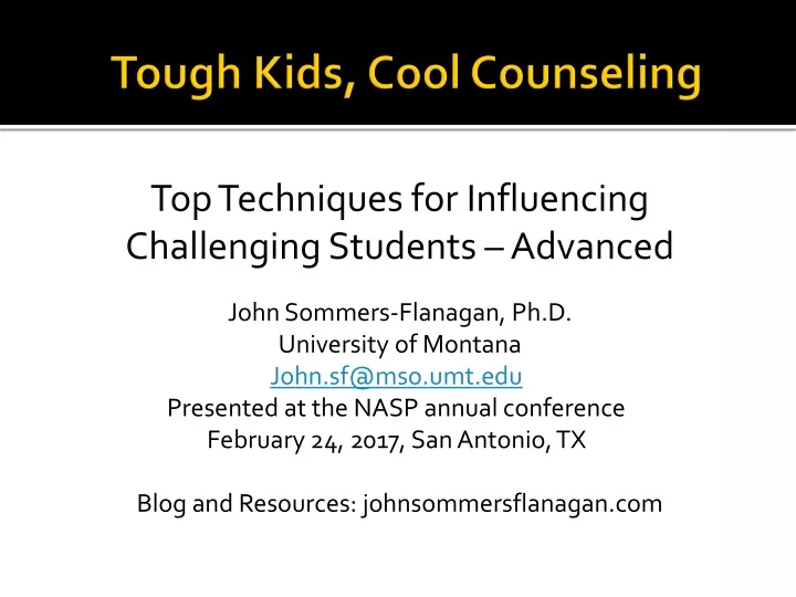 tough kids cool counseling