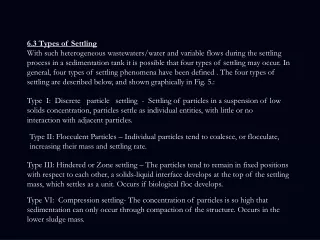 6.3 Types of Settling