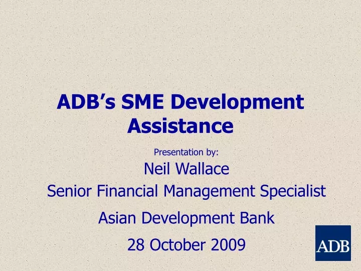 adb s sme development assistance
