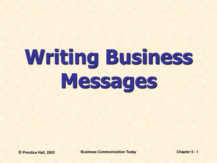 writing business messages