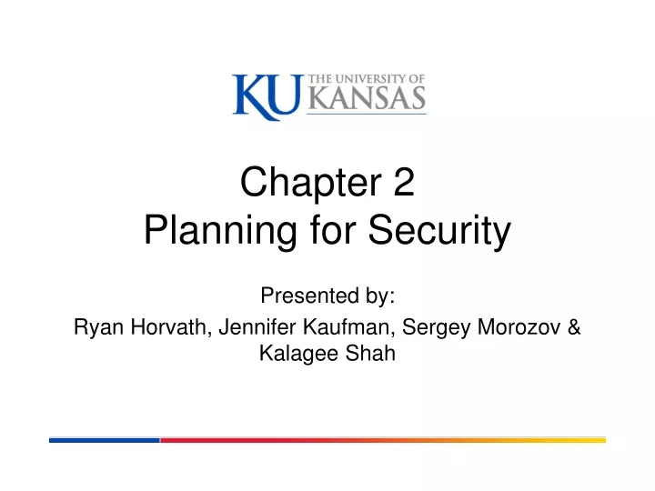 chapter 2 planning for security