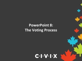 PowerPoint 8:  The Voting Process